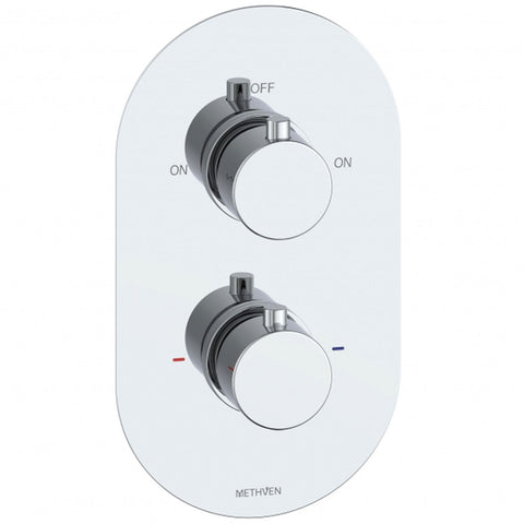 Methven Como Chrome 2 Outlet Concealed Mixer Valve CM2D