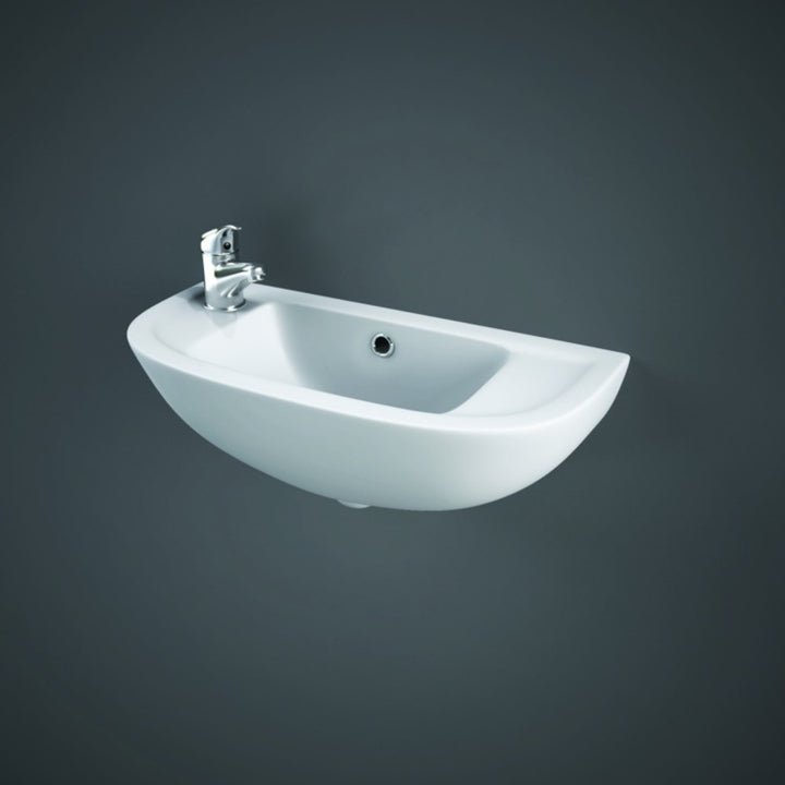 RAK Compact 450x215 1th Alpine White Cloakroom Basin - CO2301AWHA