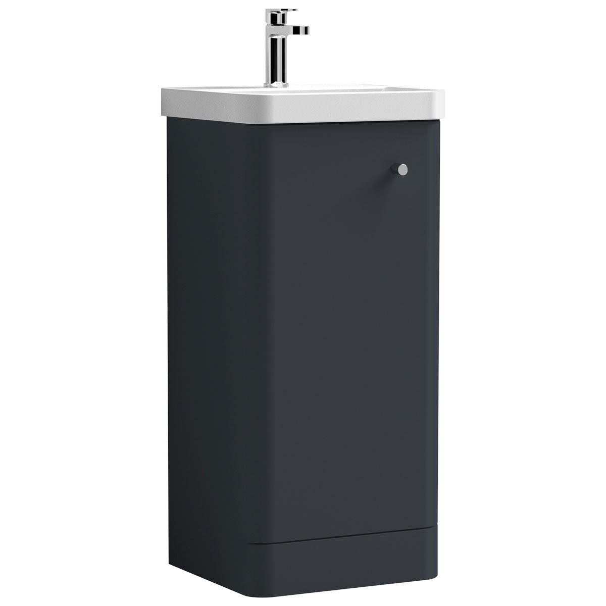Nuie Core 400mm Floor Standing 1-Door Vanity Unit & Basin
