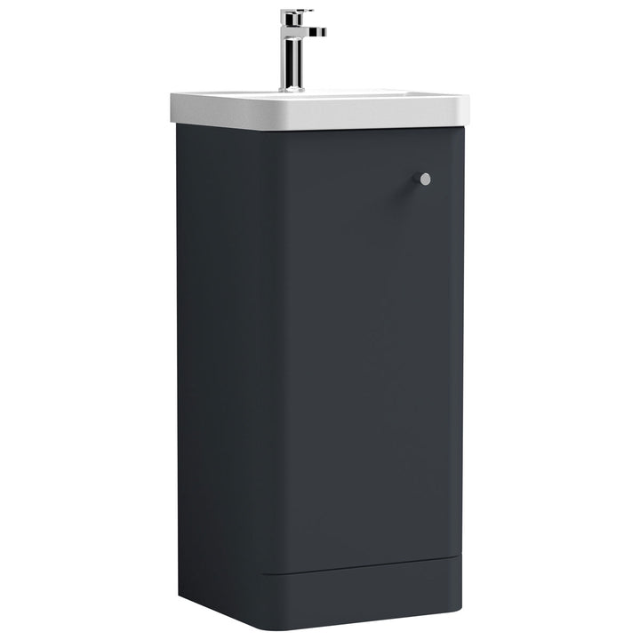 Nuie Core 400mm Floor Standing 1-Door Vanity Unit & Basin