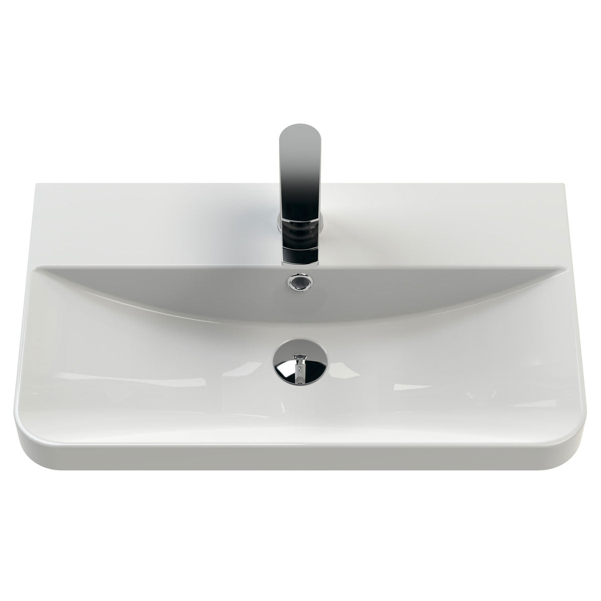 Nuie Core 600mm Floor Standing 2-Door Vanity Unit & Basin
