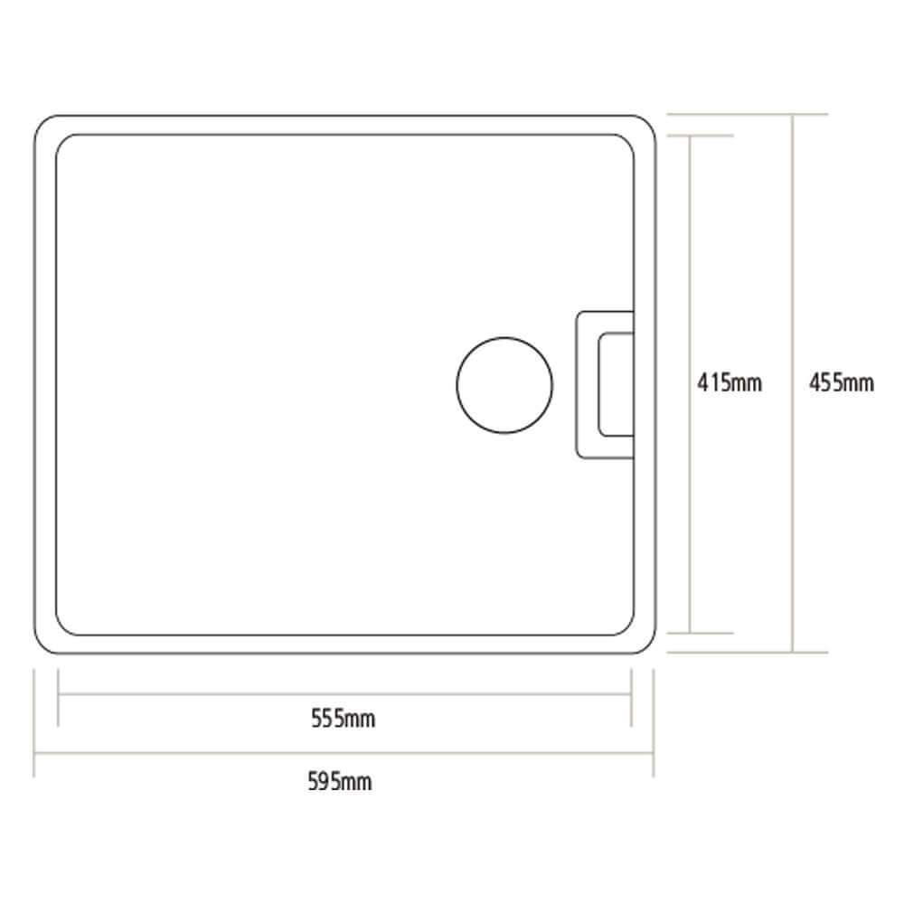 Caple Modern Belfast 1.0 Bowl White Sit-On Kitchen Sink CPBS6