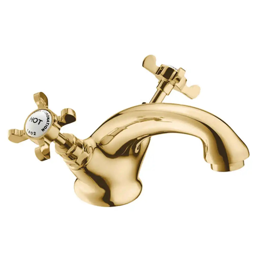 Deva Coronation Mono Basin Mixer Tap with Popup Waste CR24 Series