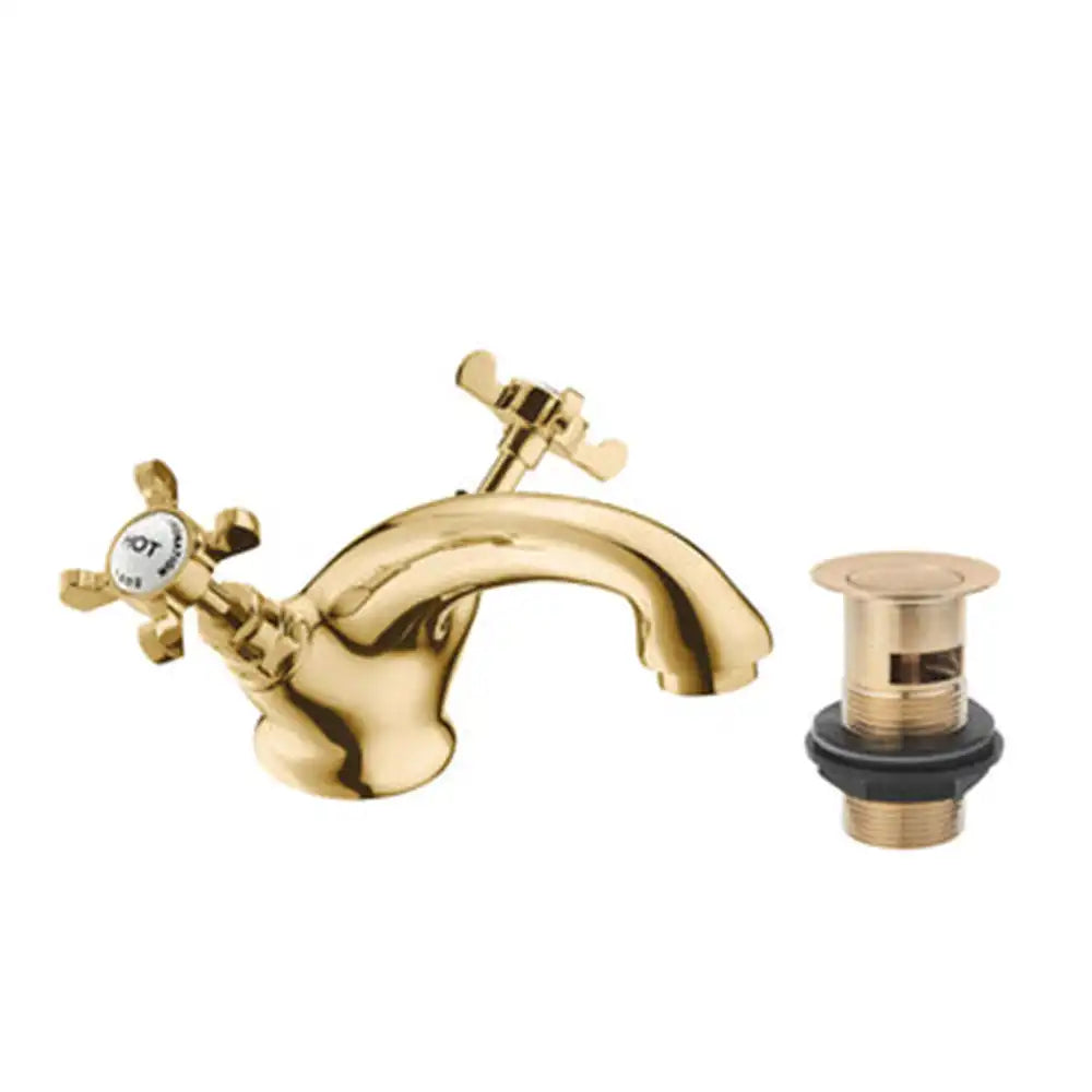 Deva Coronation Mono Basin Mixer Tap with Popup Waste CR24 Series