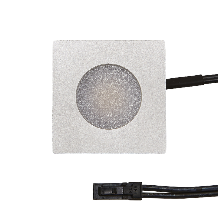 Culina White Aluminium 35mm Square Recessed Plinth Light 3000k - CUL-37793