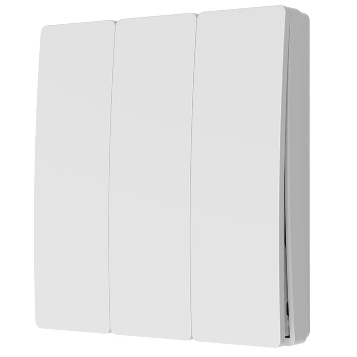 Culina Kinetic Matt White 3 Gang Push Switch IP65