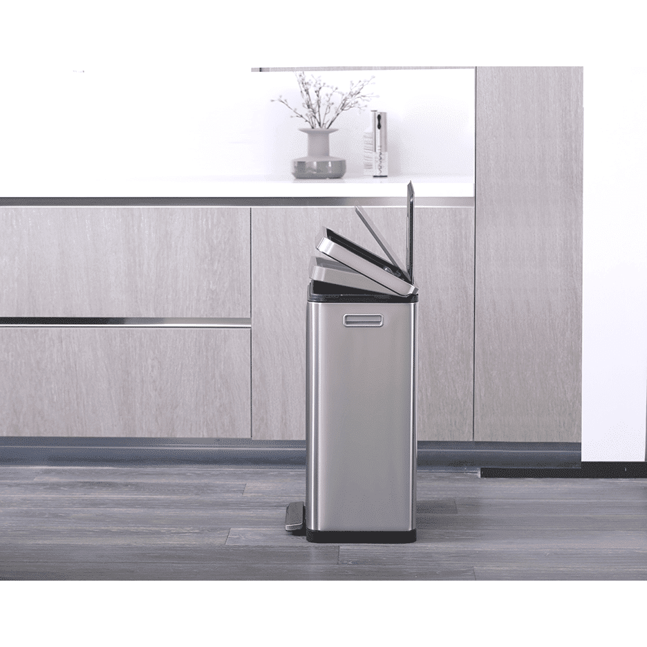 EKO X Cube 45L Space Saving Soft Close Kitchen Pedal Bin