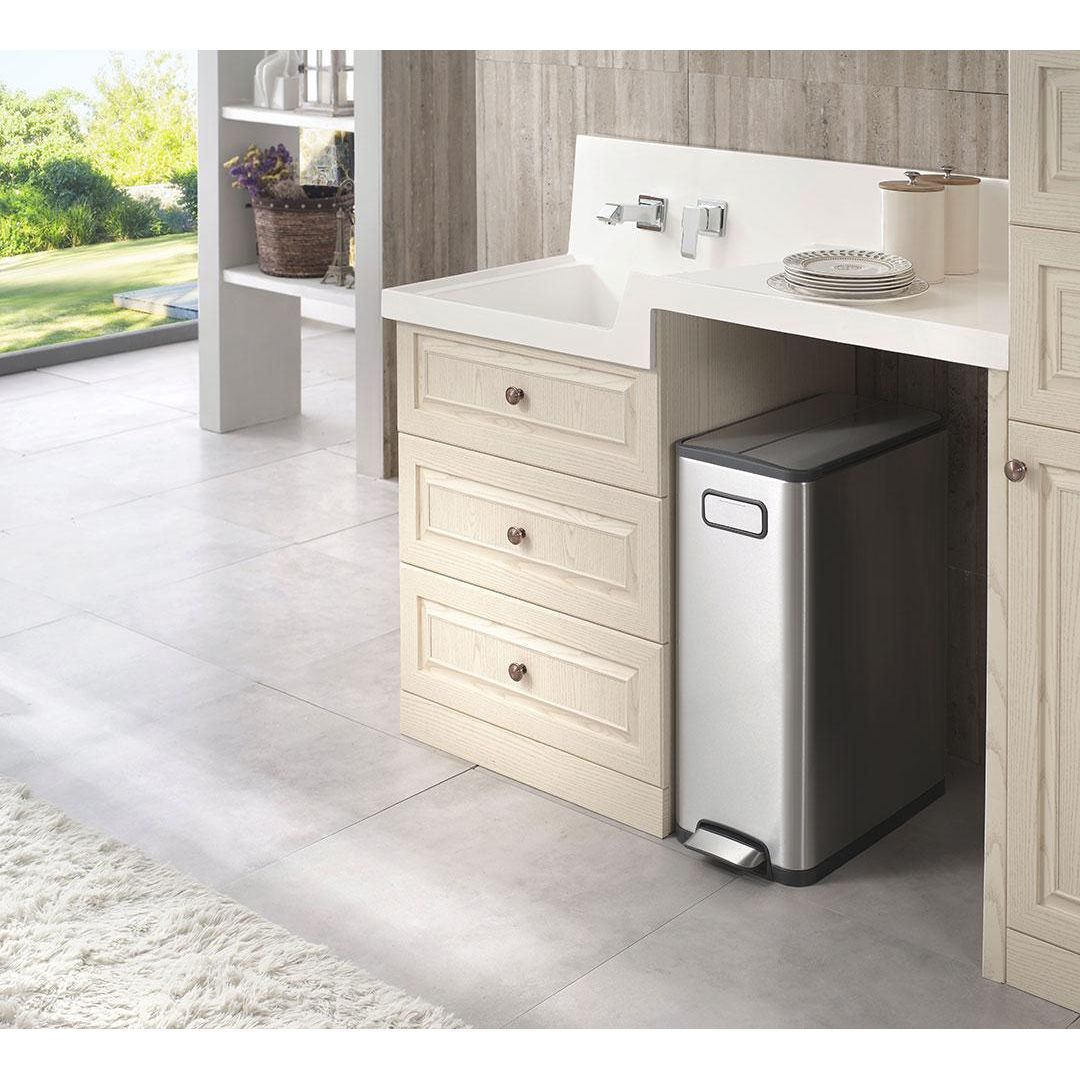 EKO Ecofly 30L Stainless Steel Kitchen Pedal Bin