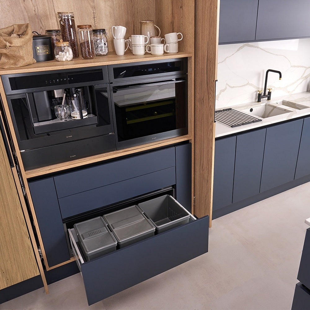 Caple In-Drawer 49L Triple Kitchen Waste Bin for 900mm Drawers