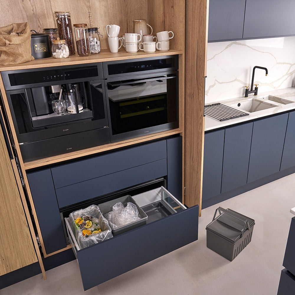 Caple In-Drawer 49L Triple Kitchen Waste Bin for 900mm Drawers