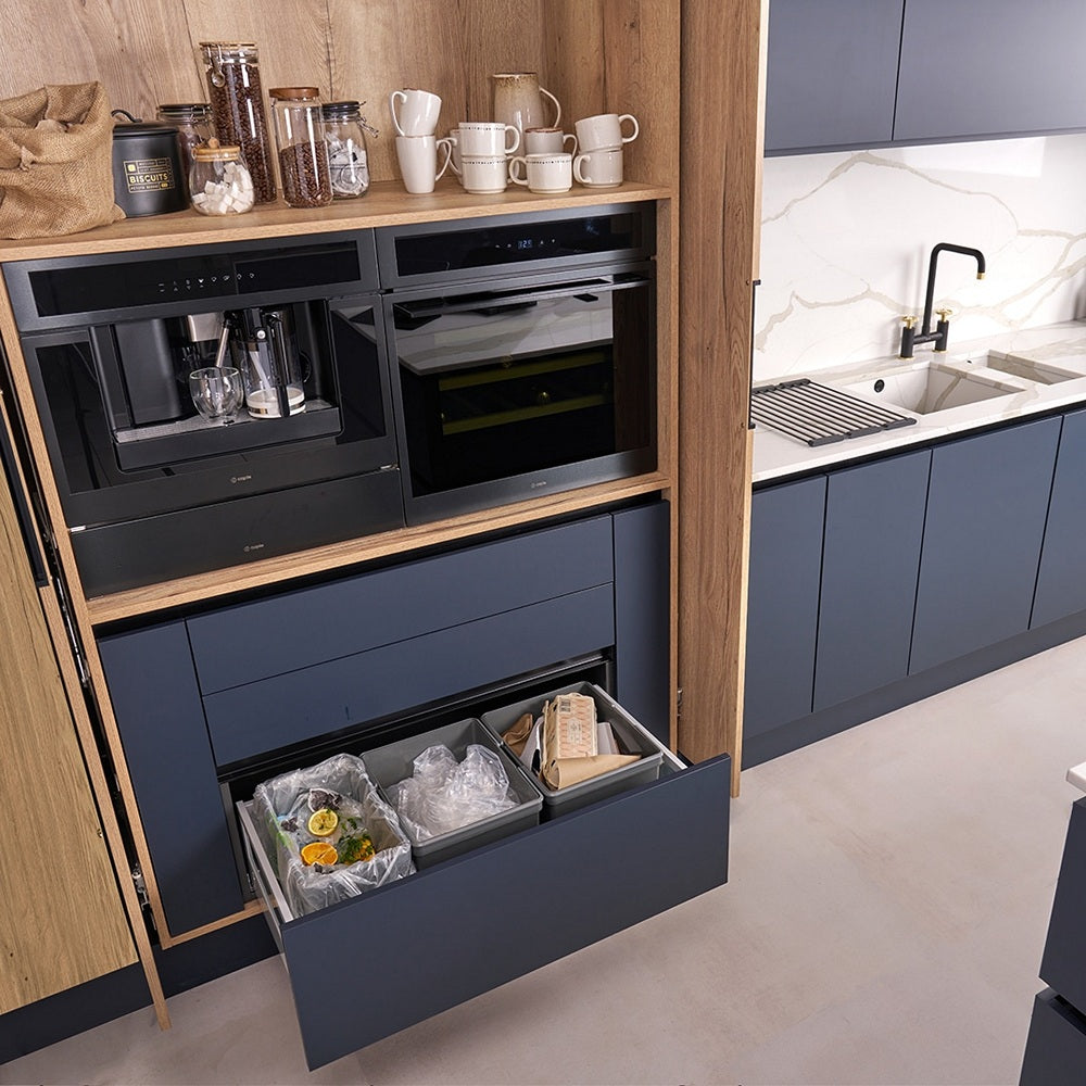 Caple In-Drawer 49L Triple Kitchen Waste Bin for 900mm Drawers