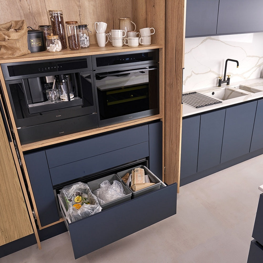 Caple In-Drawer 49L Triple Kitchen Waste Bin for 900mm Drawers