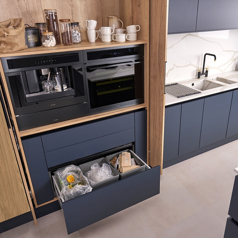 Caple In-Drawer 49L Triple Kitchen Waste Bin for 900mm Drawers