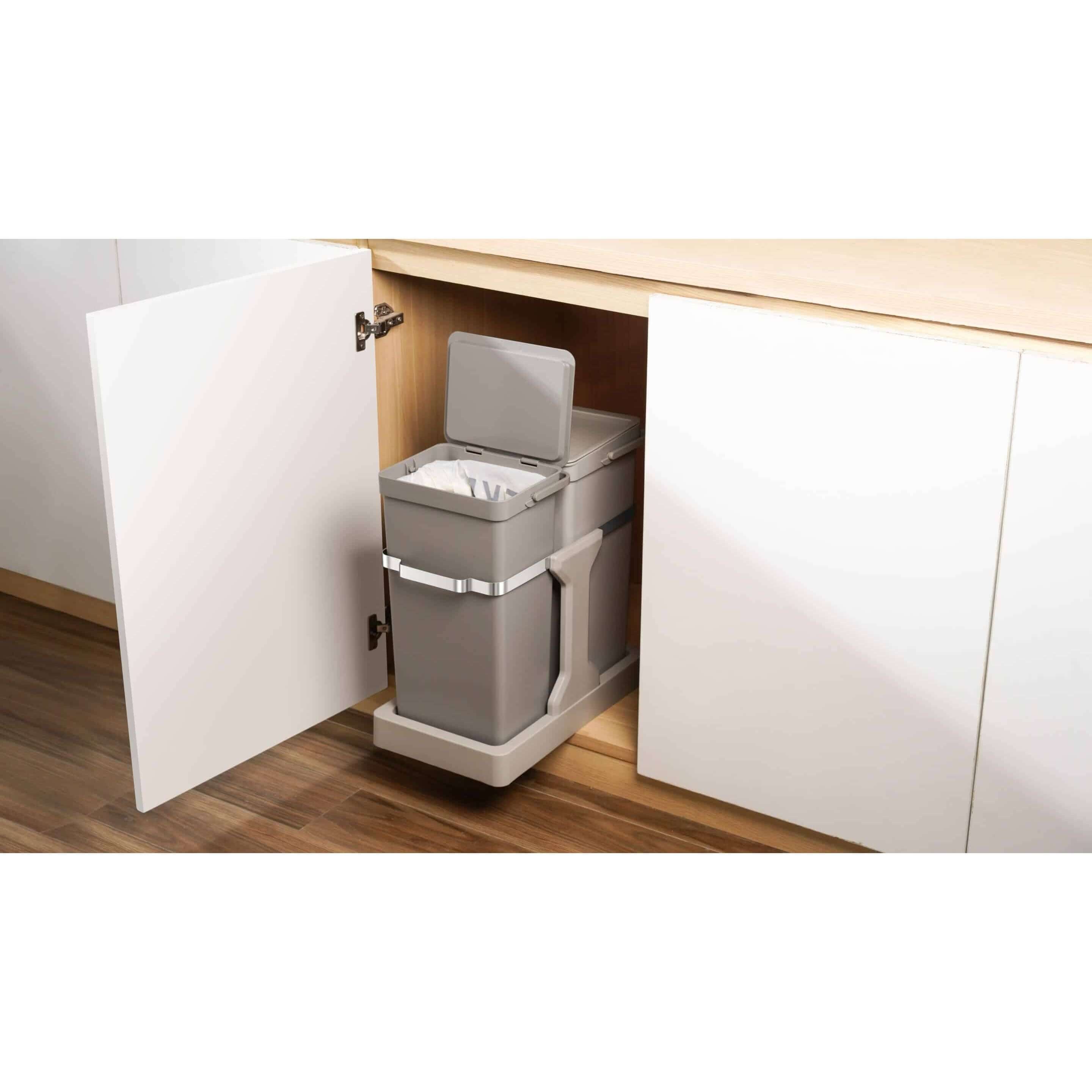 EKO Deco Duo Pull Out Recycling Bin 20L+15L