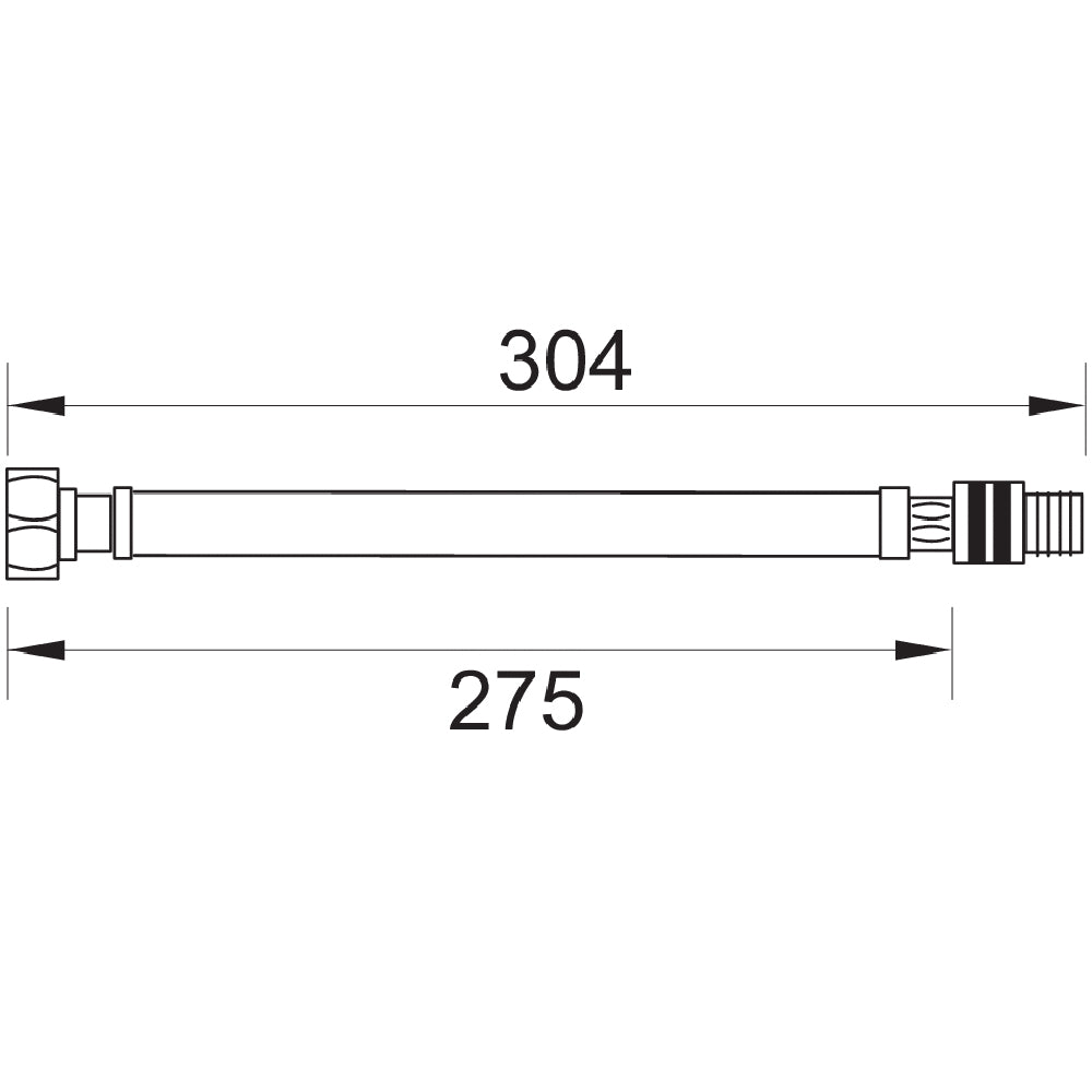 Deva 10mm To 1/2" BSP Flexi Tails Compatible With HSR DSP FCH10