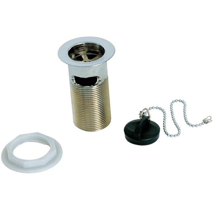 Deva 1.25'' Slotted Basin Poly Plug Waste With Chain & Stay DW300