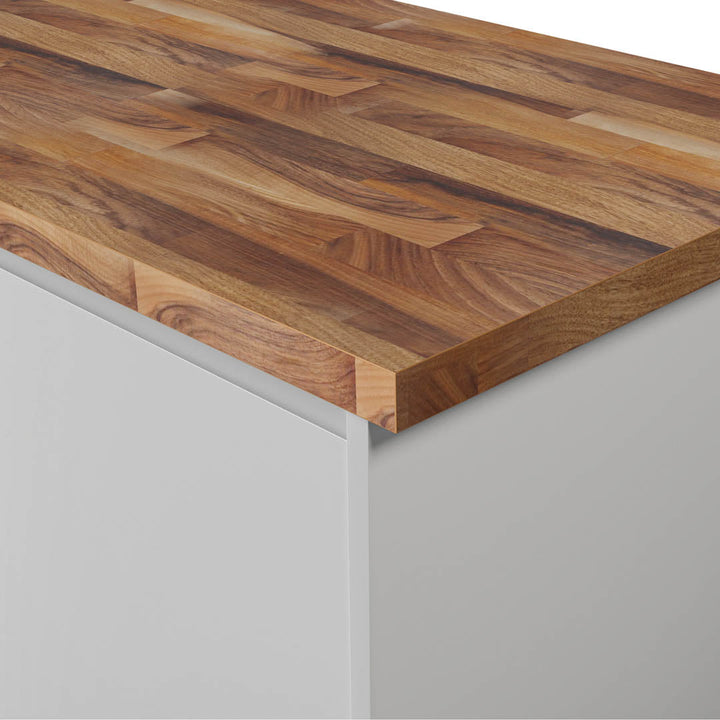 Deterra Solid Walnut Real Wood Kitchen Worktops 40mm (T)