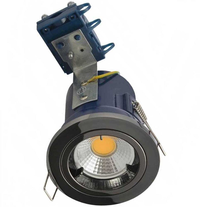 Electralite Black Chrome Yate Fixed Fire Rated Downlight - ELA-27465-BCHR