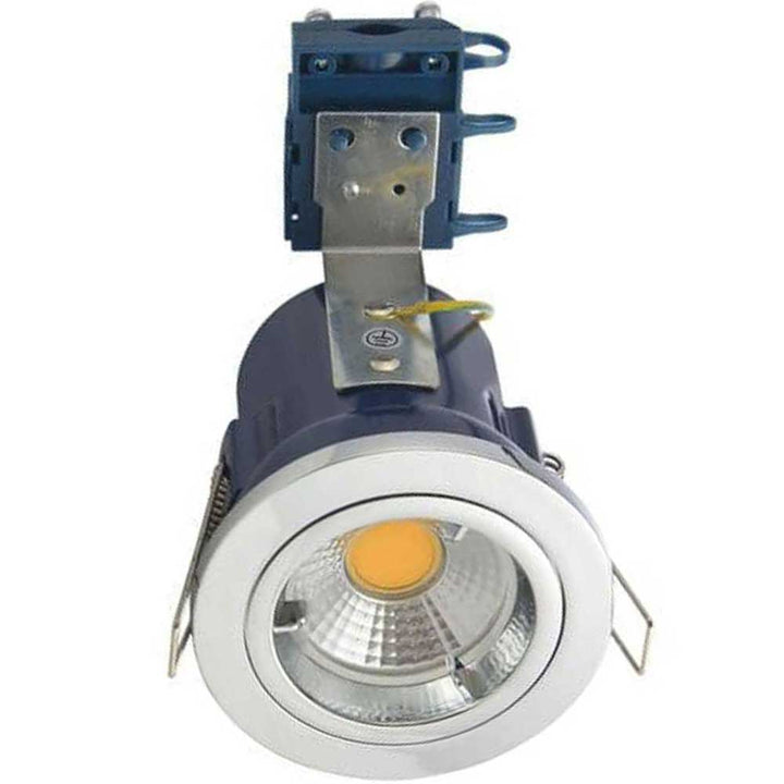 Electralite Chrome Yate Fixed Fire Rated Downlight - ELA-27465-CHR