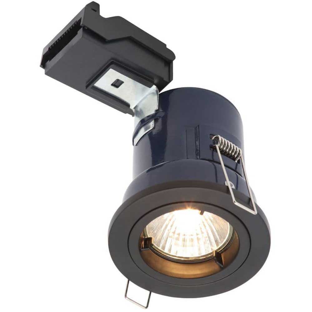 Electralite Matt Black Yate Fixed Fire Rated Downlight - ELA-27465-MBLK