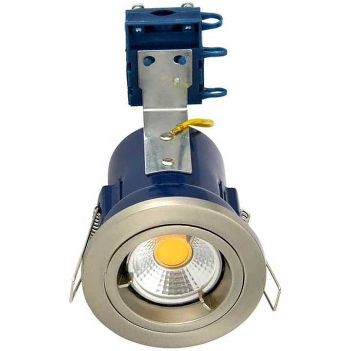 Electralite Satin Chrome Yate Fixed Fire Rated Downlight - ELA-27465-SCHR