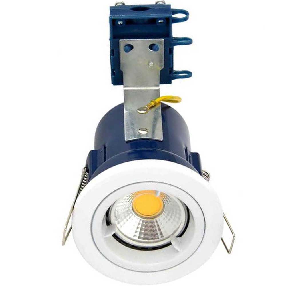 Electralite White Yate Fixed Fire Rated Downlight - ELA-27465-WHT