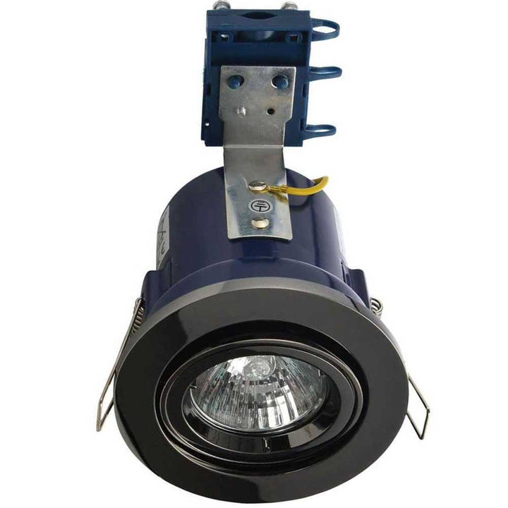 Electralite Black Chrome Yate Fixed Fire Adjustable Downlight - ELA-27466-BCHR
