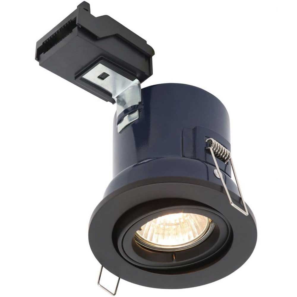 Electralite Matt Black Yate Fixed Fire Adjustable Downlight - ELA-27466-MBLK