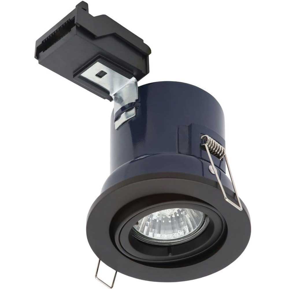 Electralite Matt Black Yate Fixed Fire Adjustable Downlight - ELA-27466-MBLK