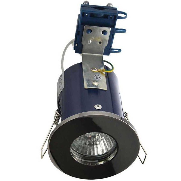 Electralite Black Chrome Yate Fixed Fire Rated Showerlight - ELA-27467-BCHR