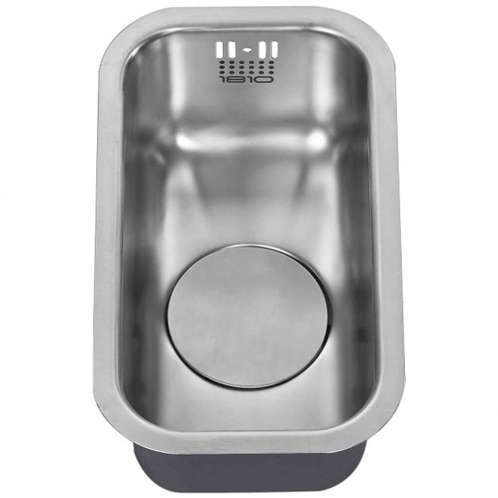 The 1810 Company Etrouno 0.5 Bowl Stainless Steel Undermount Kitchen Sink & Waste