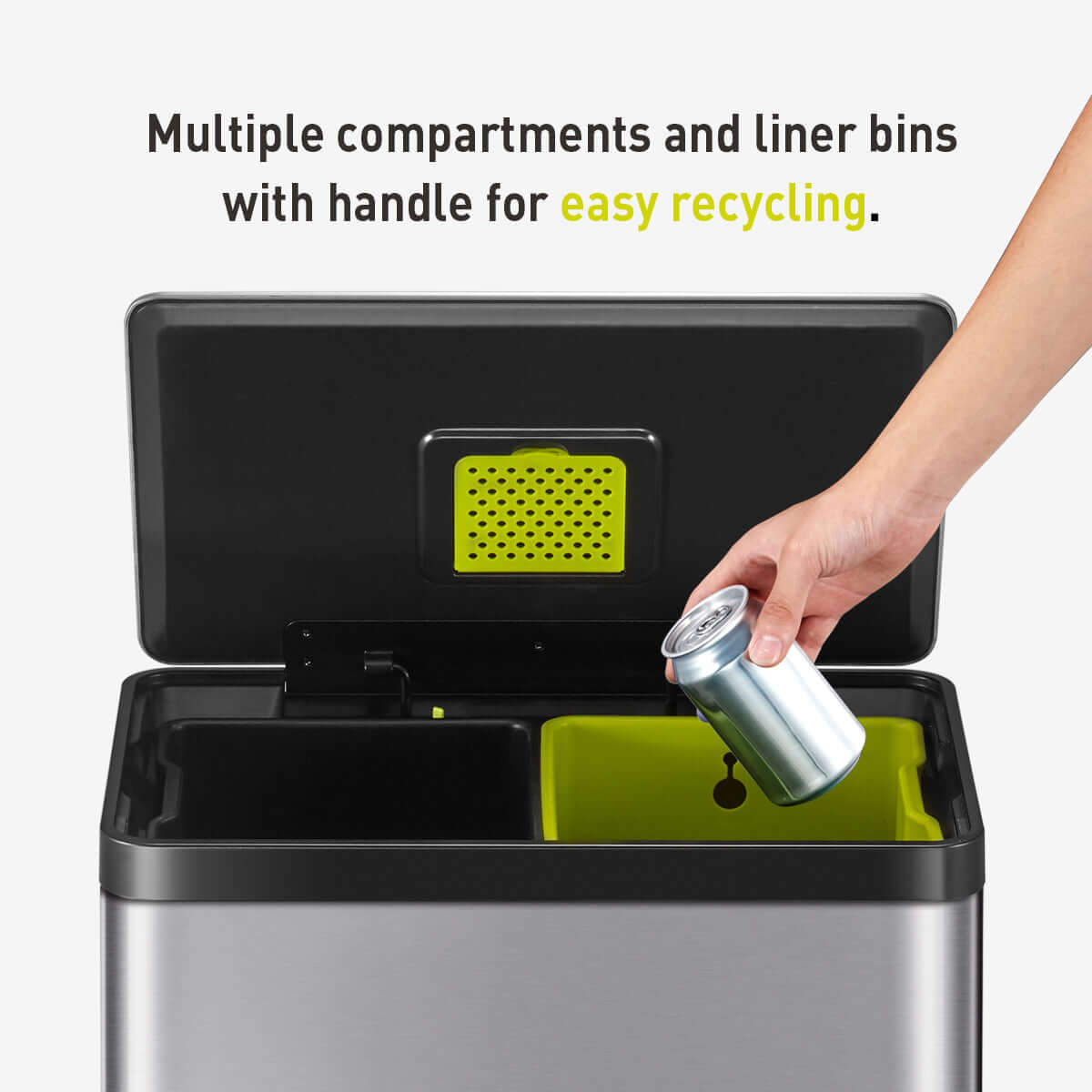 EKO Ecocasa II Recycling Pedal Bin 20L+20L