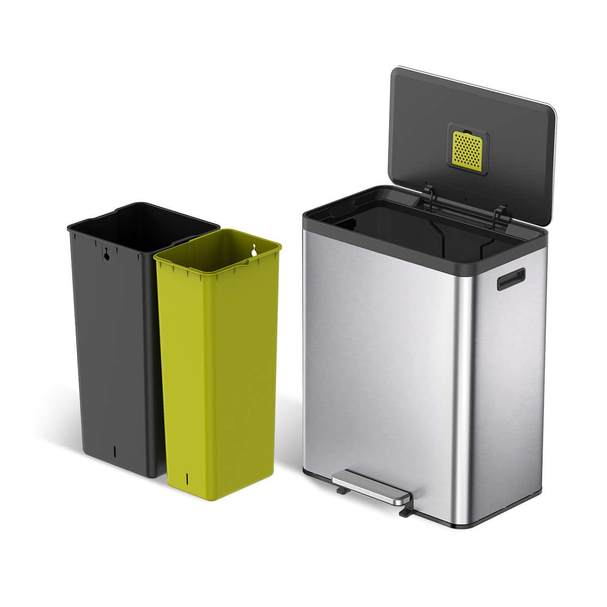 EKO Ecocasa II Recycling Pedal Bin 20L+20L