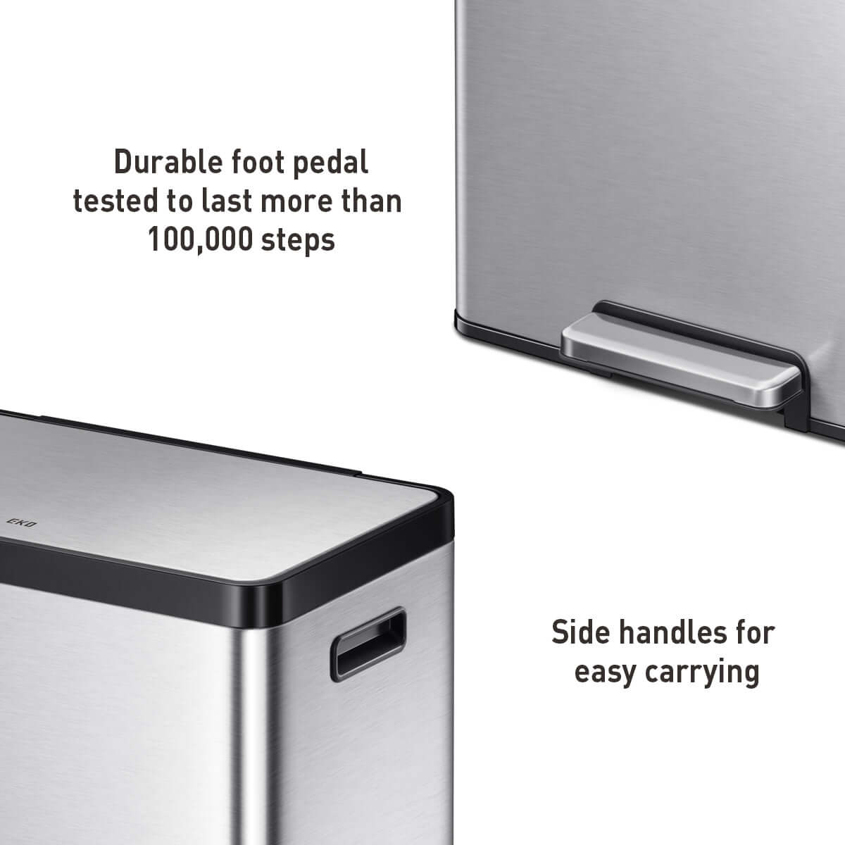 EKO Ecocasa II Recycling Pedal Bin 20L+20L