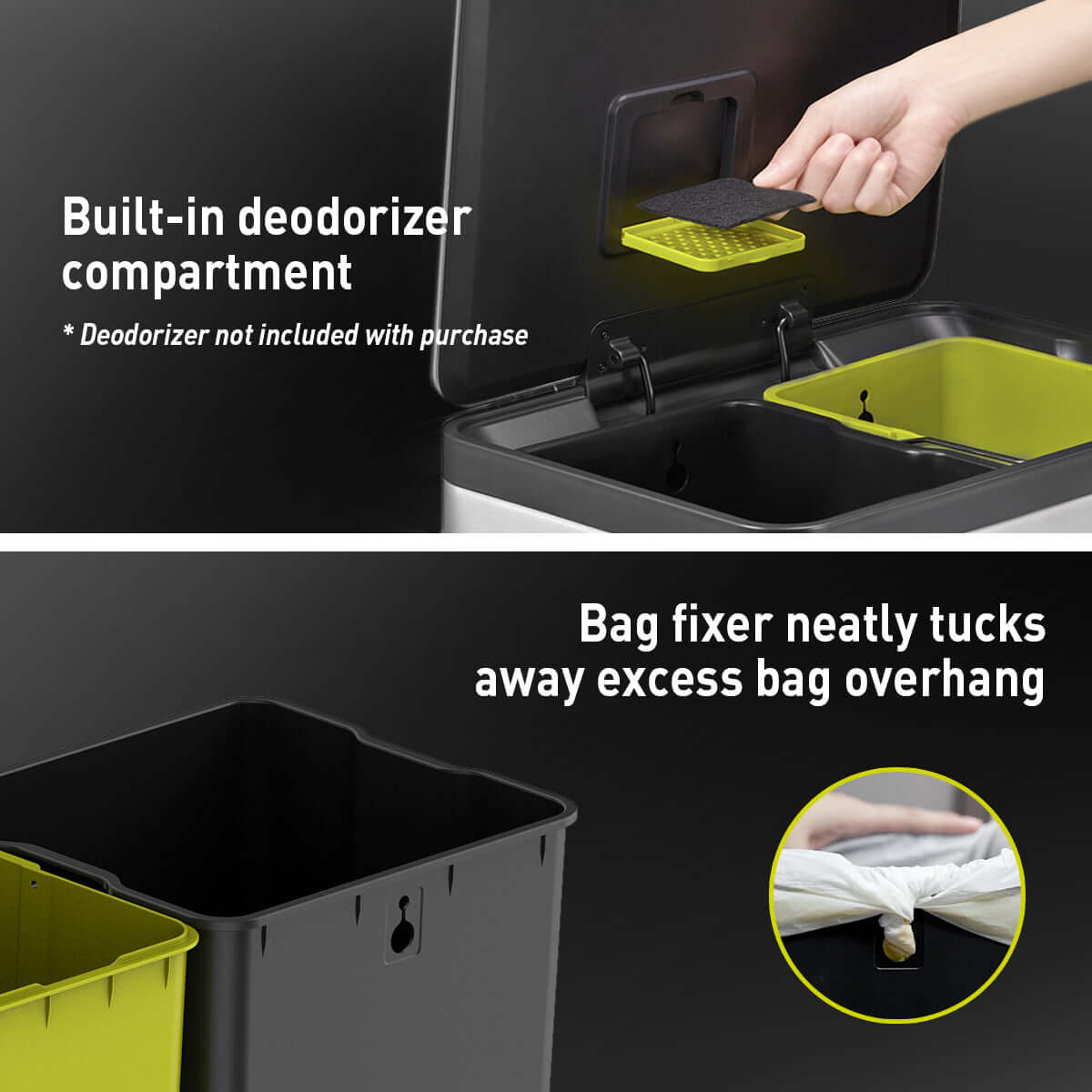 EKO Ecocasa II Recycling Pedal Bin 20L+20L