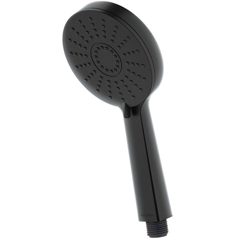 Deva Krome Black Three Function Shower Handset 100mm HANM09BK