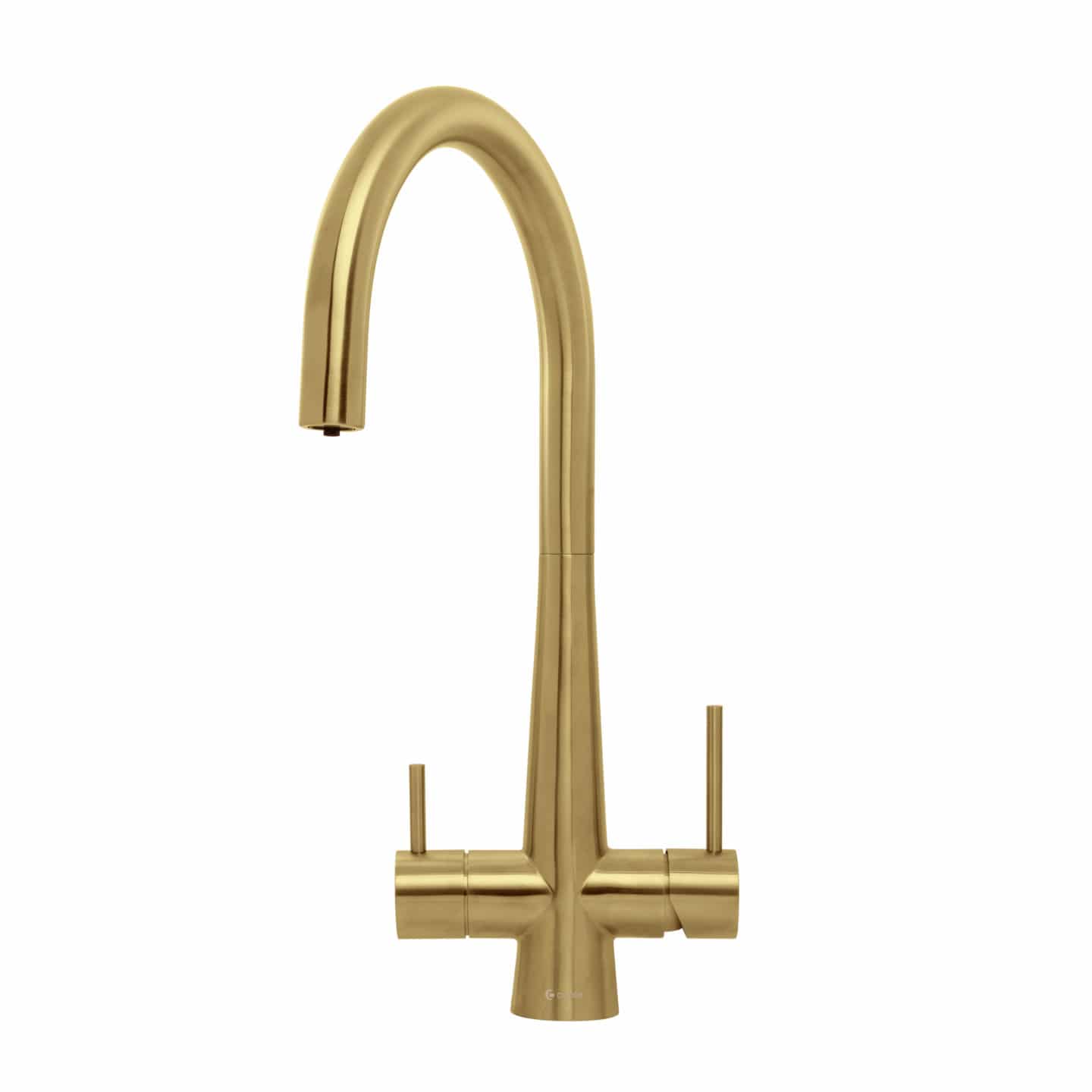 Caple Harlo Puriti Twin Lever Black Filter Kitchen Mixer Tap