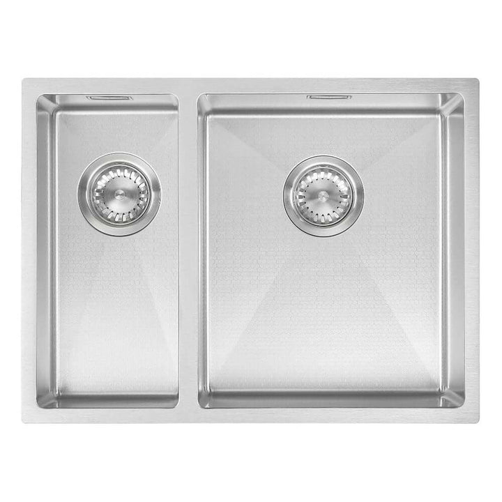 The 1810 Company Hex 1.5 Bowl Stainless Steel Reversible Undermount Kitchen Sink & Waste