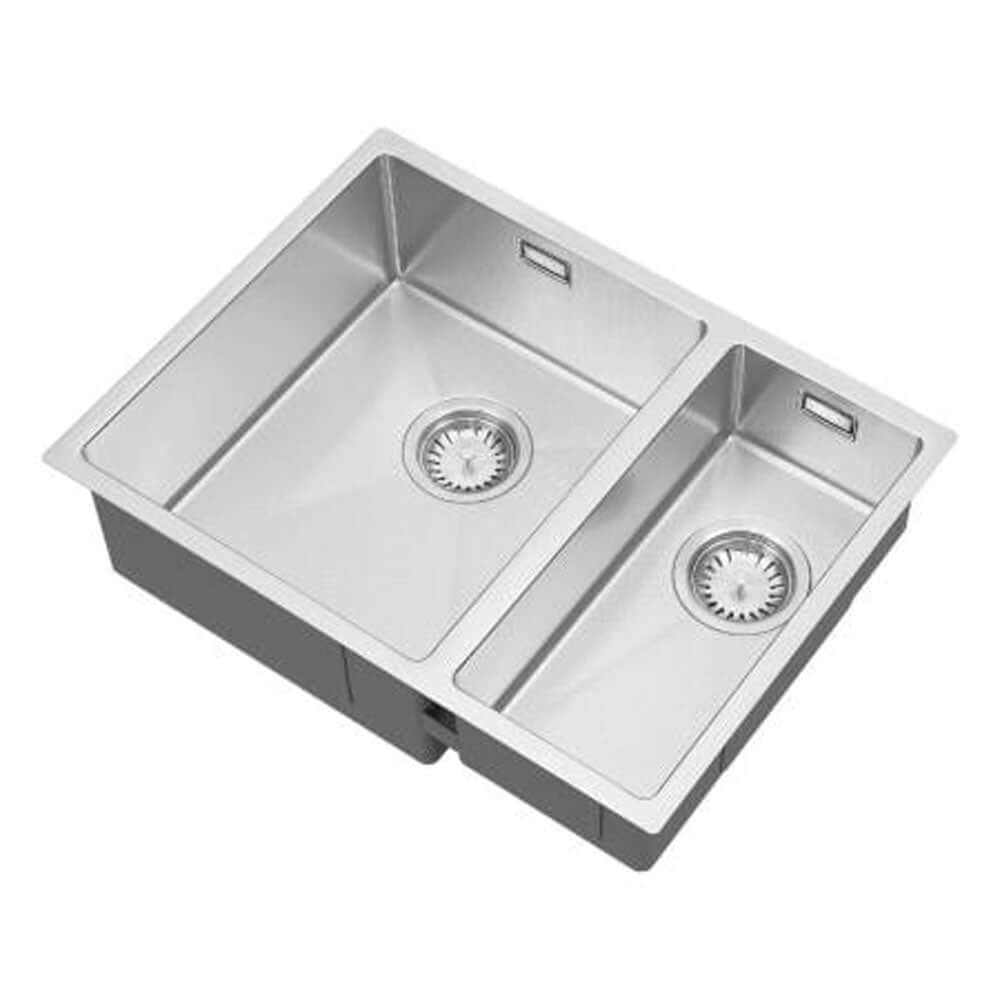 The 1810 Company Hex 1.5 Bowl Stainless Steel Undermount Kitchen Sink & Waste