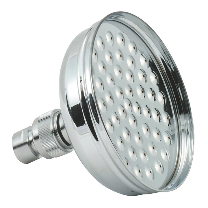 Deva Traditional Chrome 6" Shower Head With Swivel Joint HEAH02