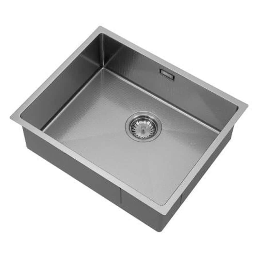The 1810 Company Hex 1.0 Bowl Gun Metal Undermount Kitchen Sink & Waste