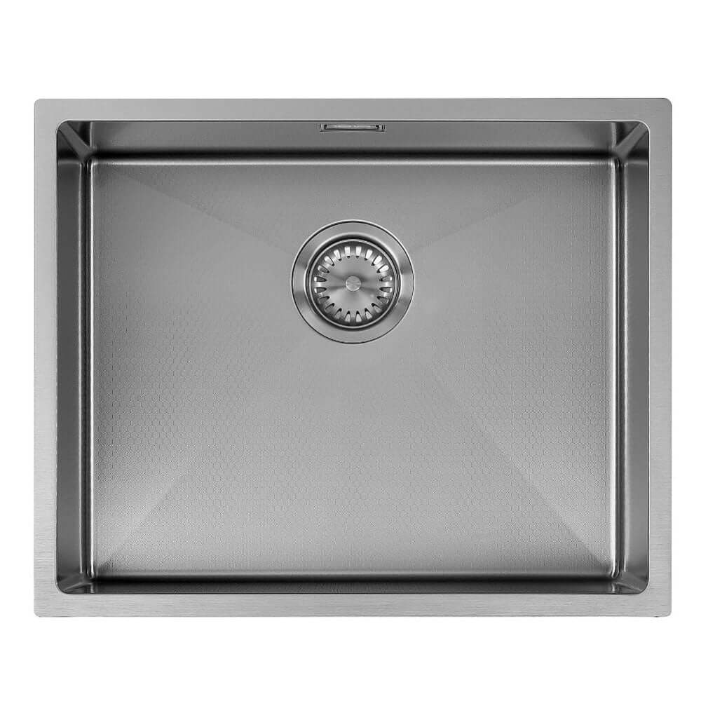 The 1810 Company Hex 1.0 Bowl Gun Metal Undermount Kitchen Sink & Waste