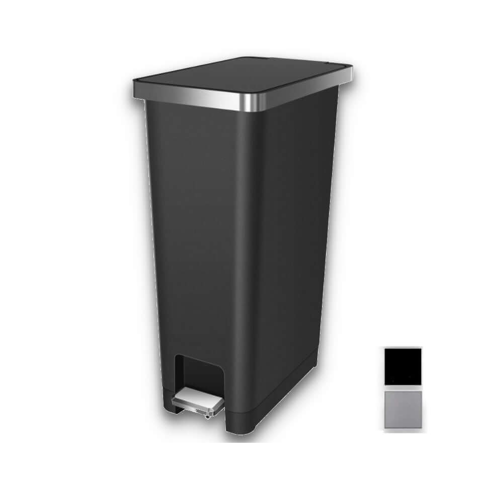 EKO Hana 45L Space Saving, Soft Close Recycling Kitchen Pedal Bin