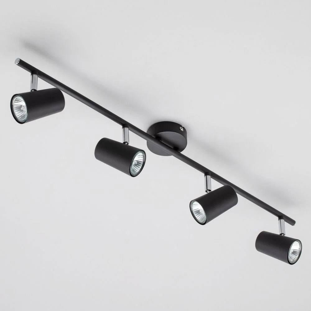 Inlight Harvey Black 4 Spotlight Bar - INL-31723-BLK