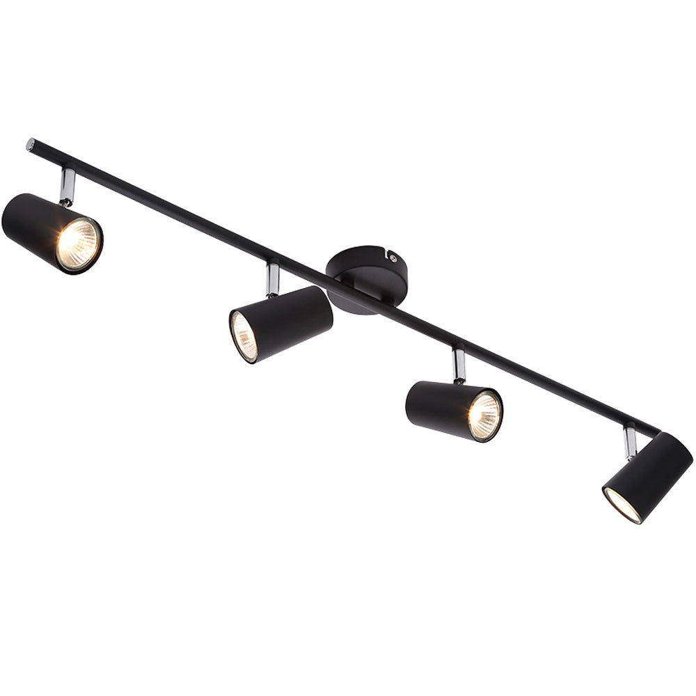 Inlight Harvey Black 4 Spotlight Bar - INL-31723-BLK