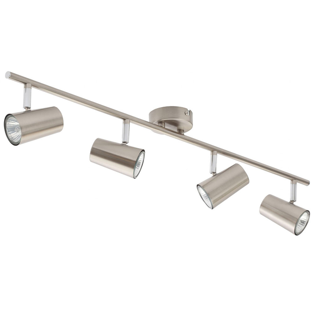 Inlight Harvey Satin Nickel IP20 4 Spotlight Bar - INL-31723-SNIC