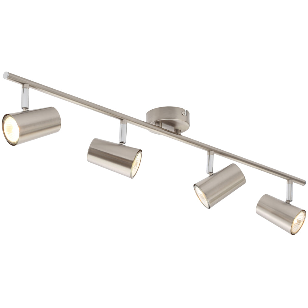 Inlight Harvey Satin Nickel IP20 4 Spotlight Bar - INL-31723-SNIC