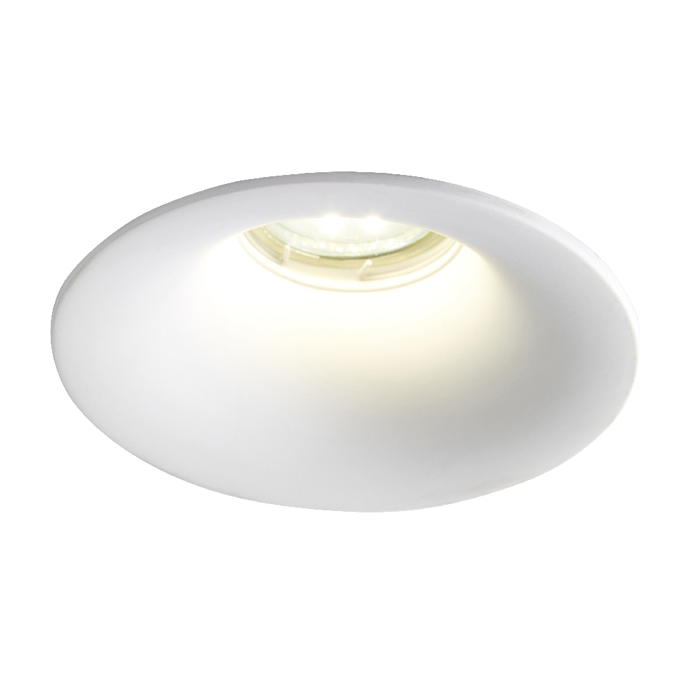 Inlight Cabra Plaster Rnd Rec Flush Down Light White