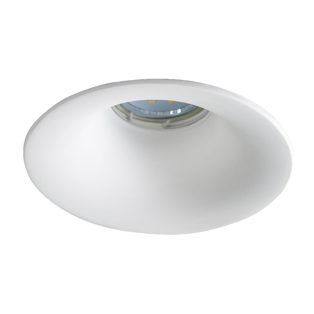 Inlight Cabra Plaster Rnd Rec Flush Down Light White