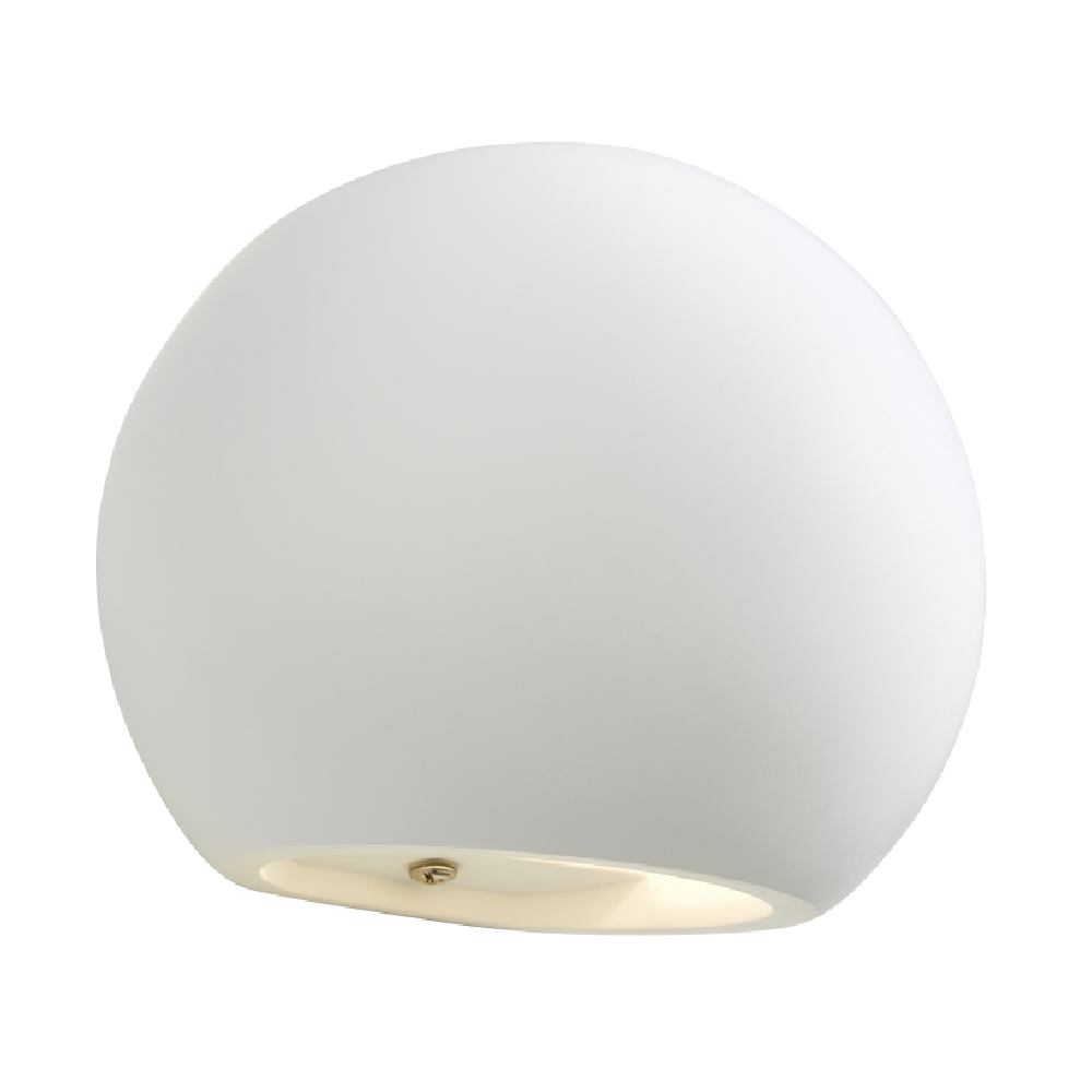 Inlight Martos Round Up&Down Plaster Wall Light White